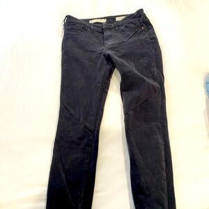 Anthropology size 27 straight cords, charcoal gray